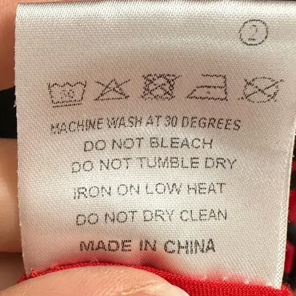 Lindy Bop Dress Polka Dot Off Shoulder Pockets 12 L Retro 40's Twee Rockabilly - Picture 10 of 10